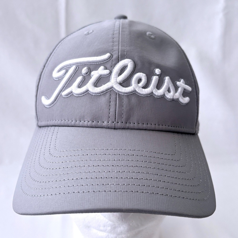 Titleist‎ Stone Crest Golf Hat Gray Performance Adjustable Strapback Cap